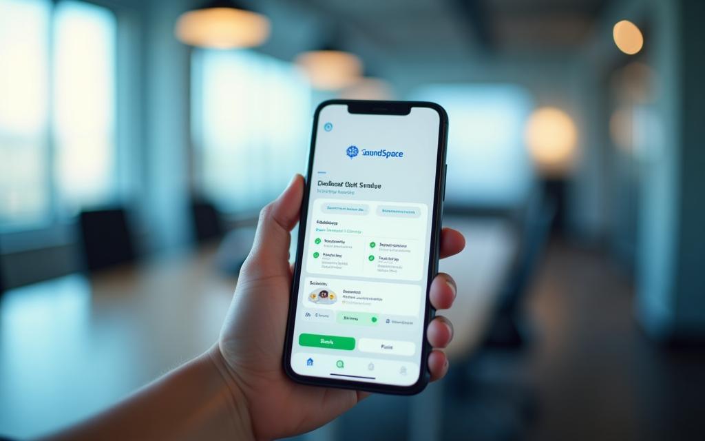 SoundSpace mobile app UI